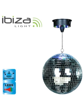 Σετ ντισκόμπαλα 30cm με LED και κινητήρα DISCO1-30