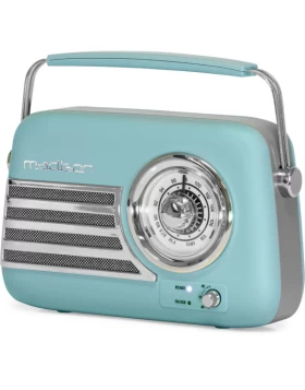  Φορητό Vintage ραδιόφωνο Bluetooth,Usb μπλέ ματ Madison FREESOUND-VR40BLU