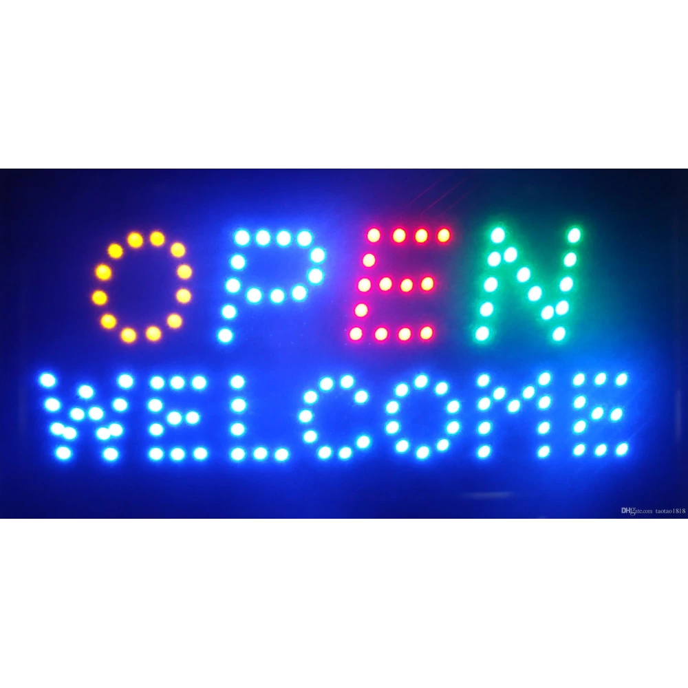 Φωτεινή επιγραφή Led WELCOME OPEN  Led-012