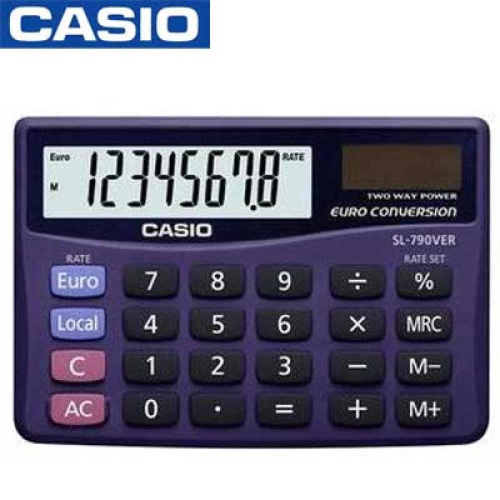 Αριθμομηχανή Casio 8 ψηφίων SL-790VER