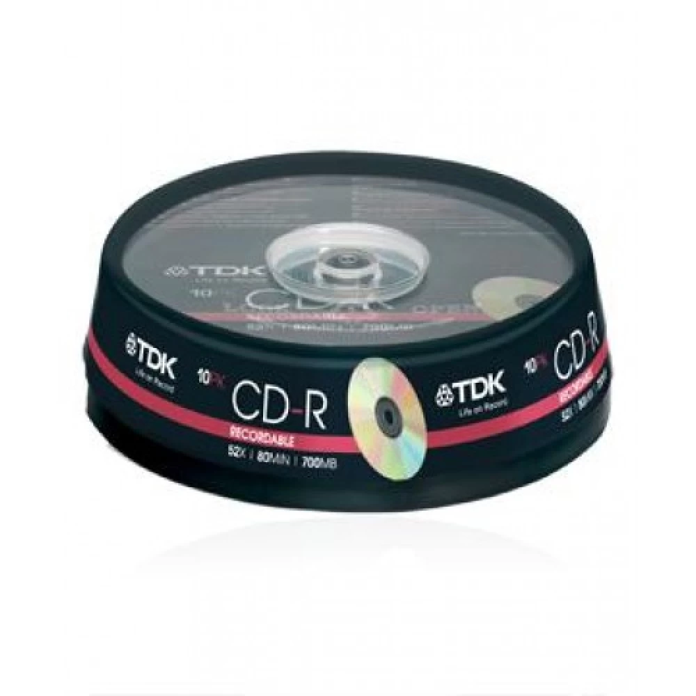 CD-R TDK 700mb spindle p10 td-cd-10