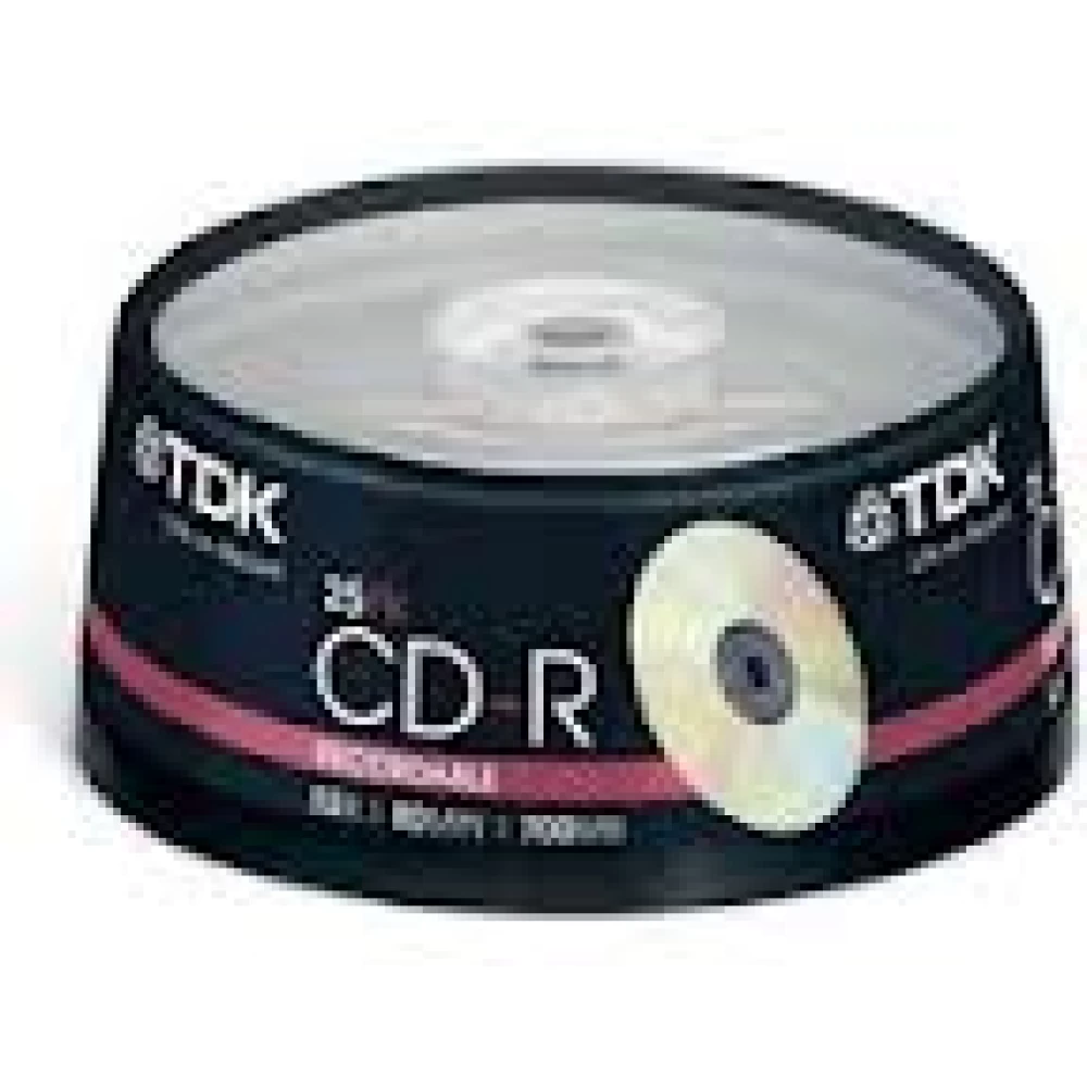 CD-R TDK 700mb spindle p25 td-cd-25