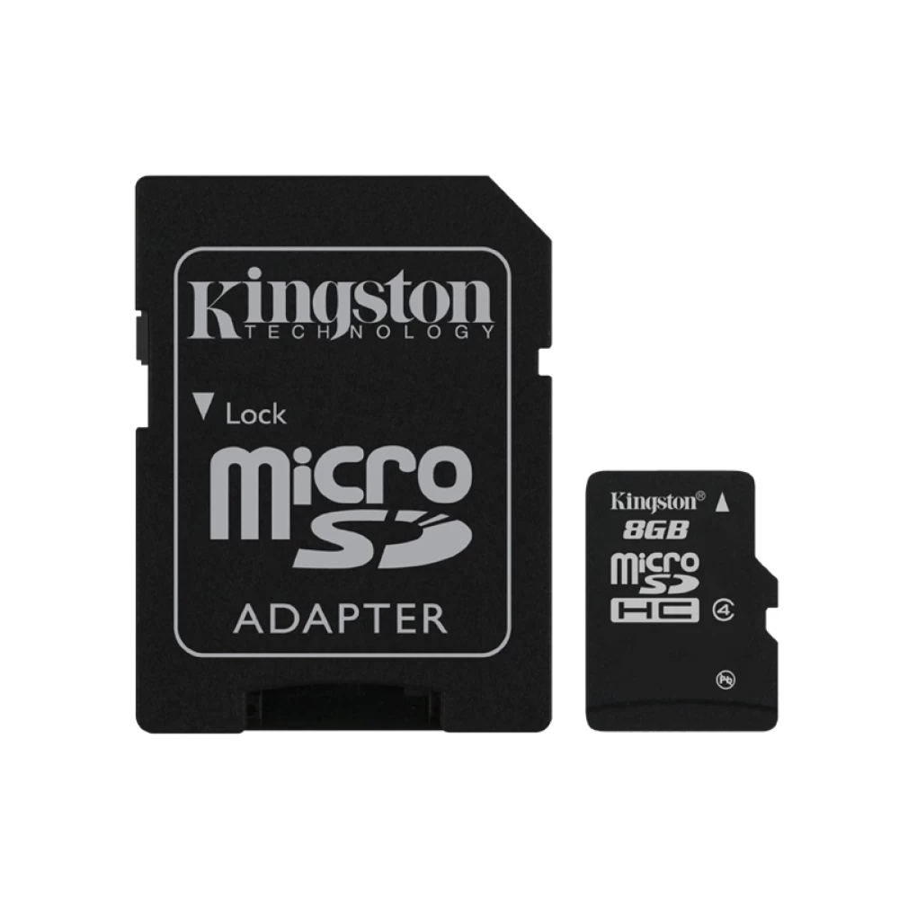 Κάρτα μνήμης Micro SD+adaptor  Sp Silicon Power 8Gb SP008GBSDT000