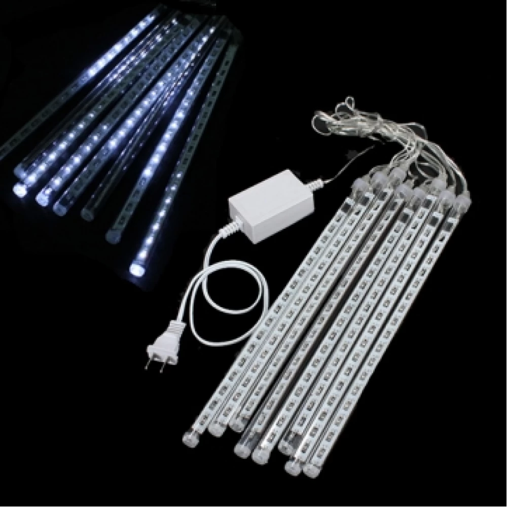 Βροχή Led (meteor rain) 30cm x 8 Snow Fall επεκτάσιμη  bright-8-30