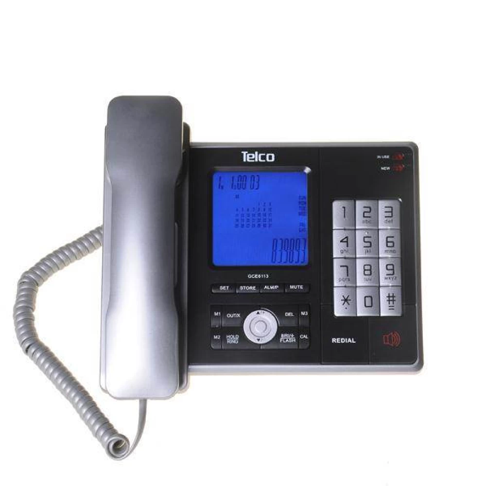 Τηλέφωνο σταθερό Telco model 6113GCE Black/Silver