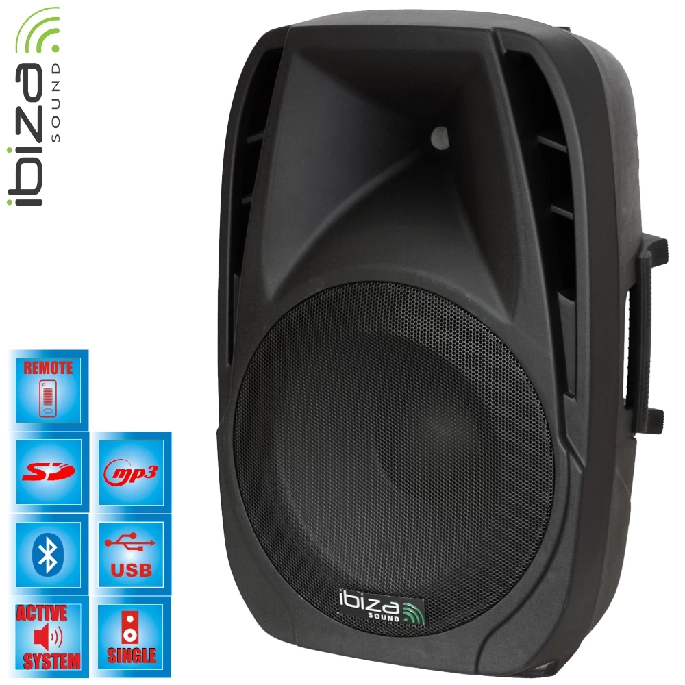 Ηχείο ενεργό Karaoke Ibiza 450W Bluetooth BT12A