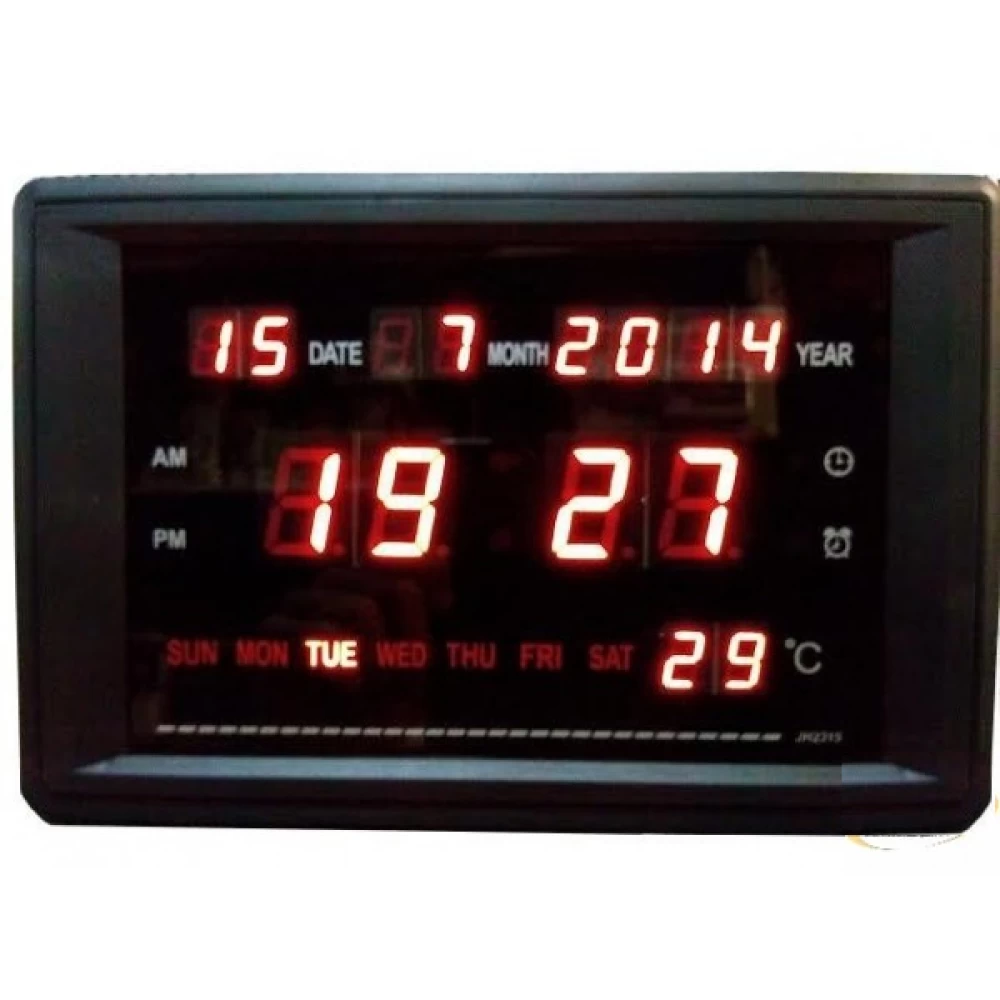 Ρολόι-Θερμόμετρο τοίχου Led JH-2315