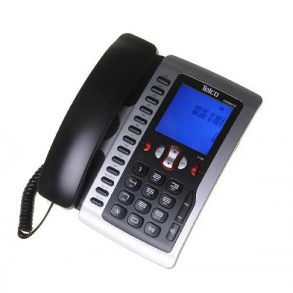 Τηλέφωνο σταθερό Telco model 6097W-GCE Silver/Black