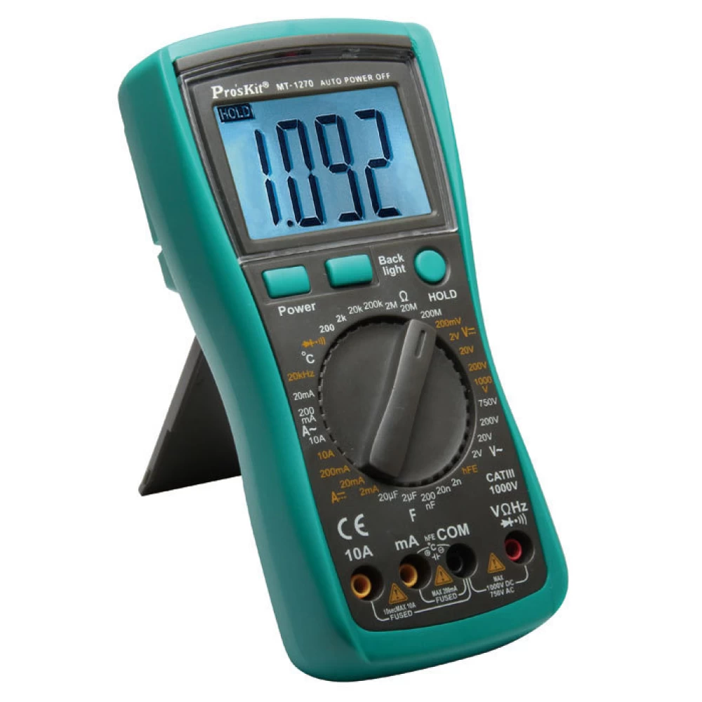 Όργανο πολύμετρο ψηφιακό  Pro's Kit  MT-1270 T/PRO