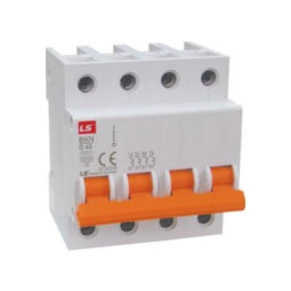 Ασφάλεια ράγας BKN 4P D 6A 6kA 400VAC 03.018.0153 