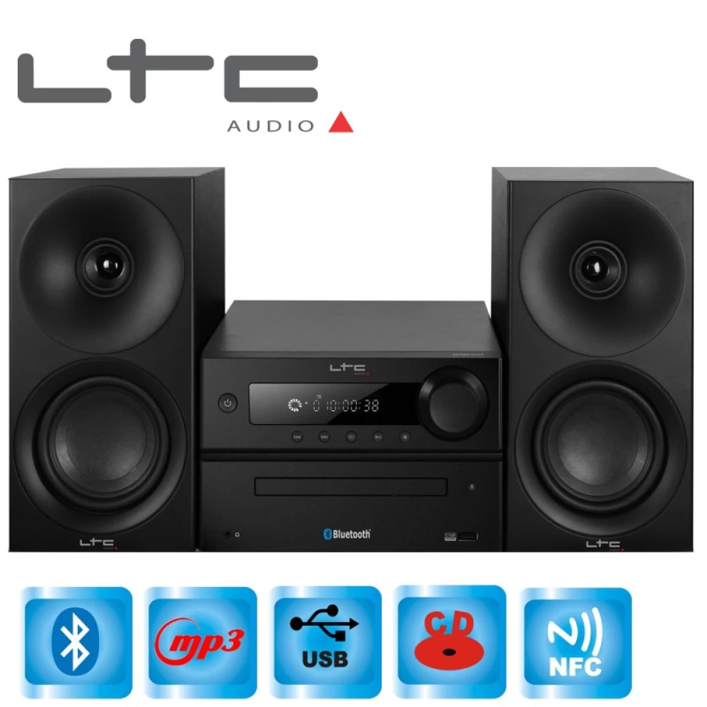 Mini Hi-Fi με Ραδιόφωνο AM/FM και CD Player LTC CDM100-BL