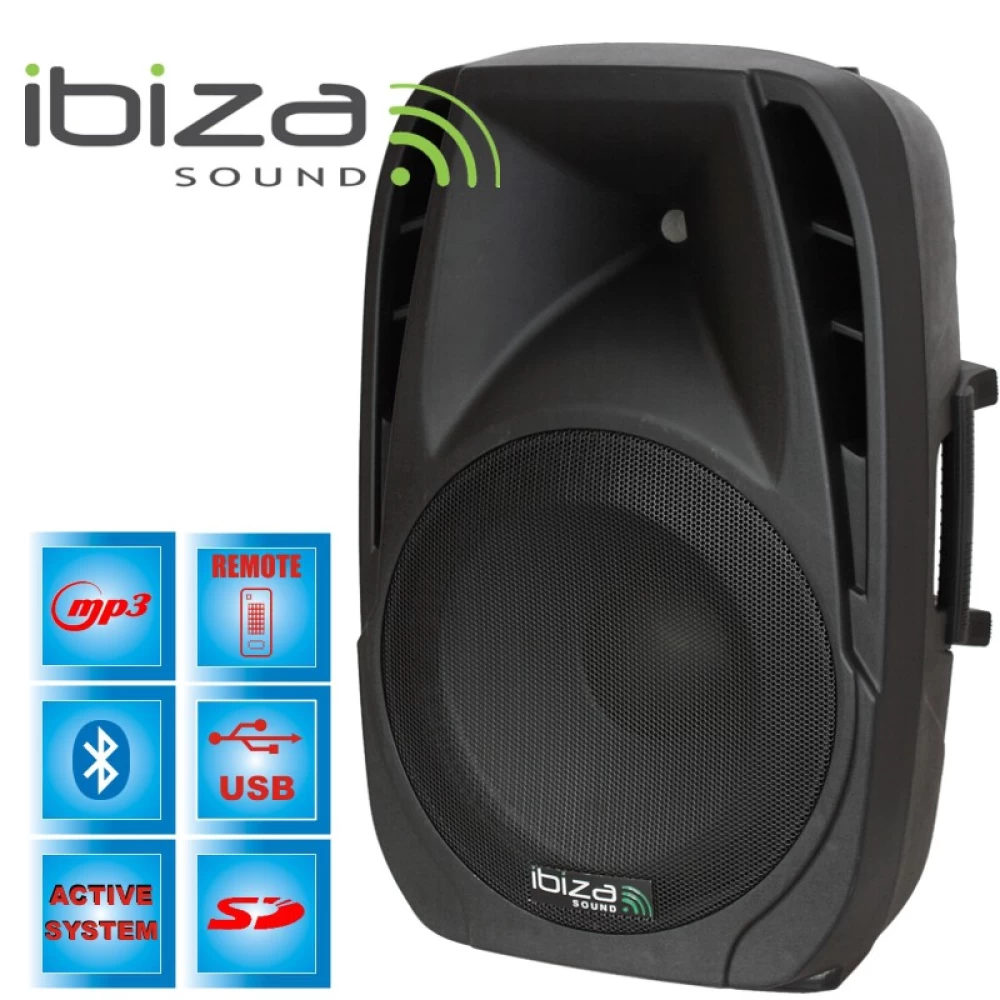 Επαγγελματικό ενεργό  ηχείο Karaoke  150W 8'' ibiza  Usb/Bluetooth BT8A