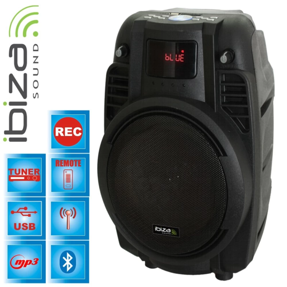 Φορητό σύστημα αυτόνομο  μικροφώνου karaoke 50W Bluetooth Ibiza POWER6-PORT