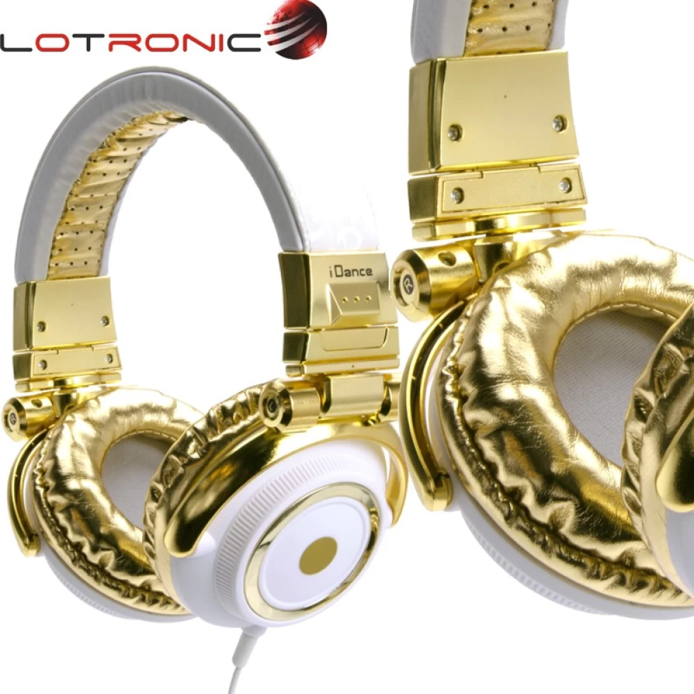 Ακουστικά για DJ σε Λευκό-Χρυσό  DISCO200