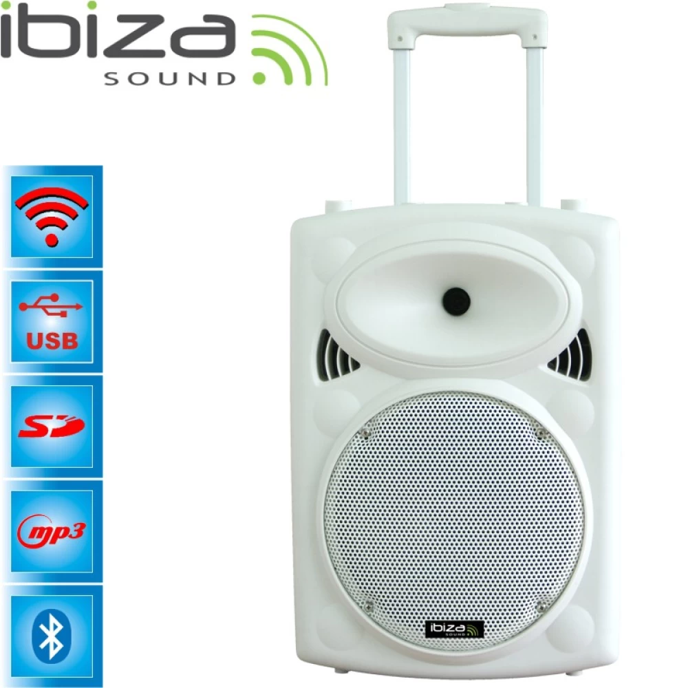 Φορητό Σύστημα Karaoke 800Watt αυτόνομο  Ibiza  PORT15VHF-BT-WH