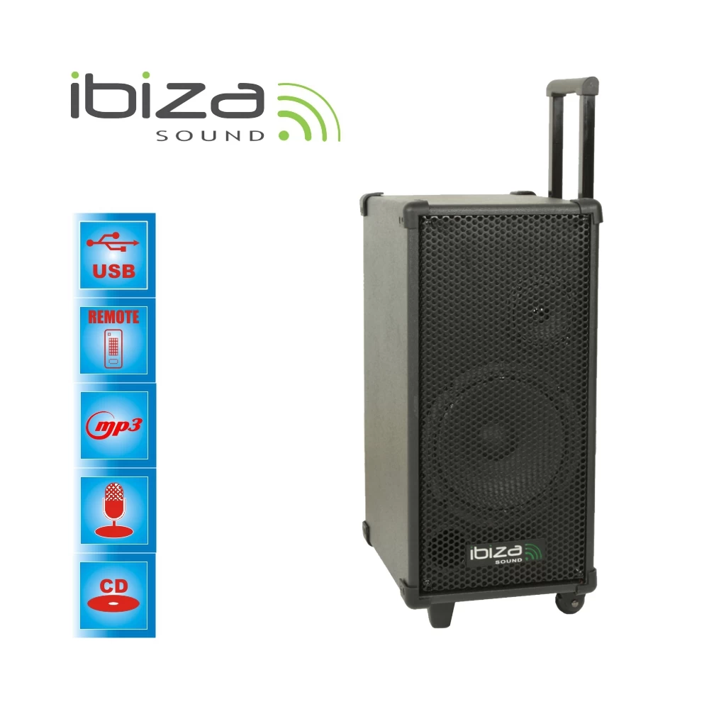 Φορητό Σύστημα Karaoke  Ibiza Karaoke USB-CD PORT8MINI
