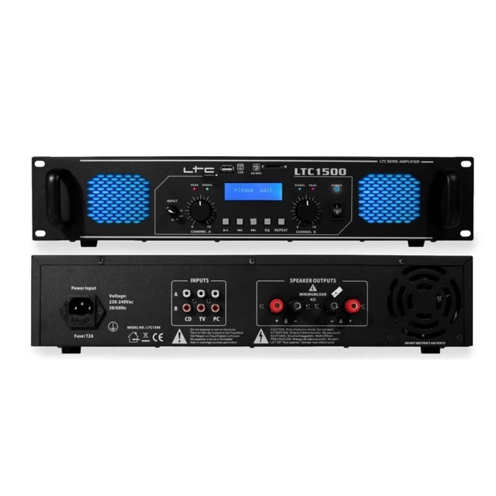 Τελικός ενισχυτής LTC 2x750watt LTC-1500