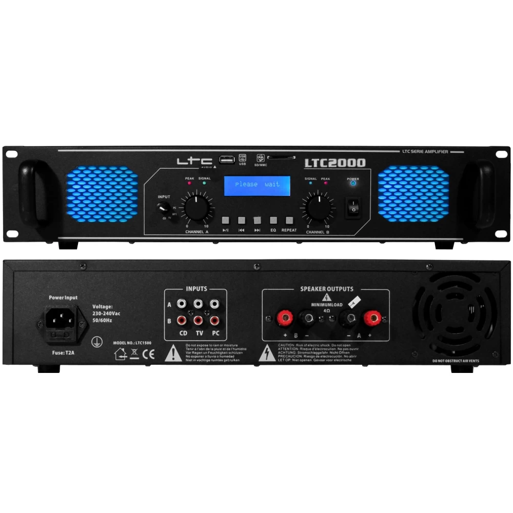 Τελικός ενισχυτής LTC 2x1000watt LTC-2000