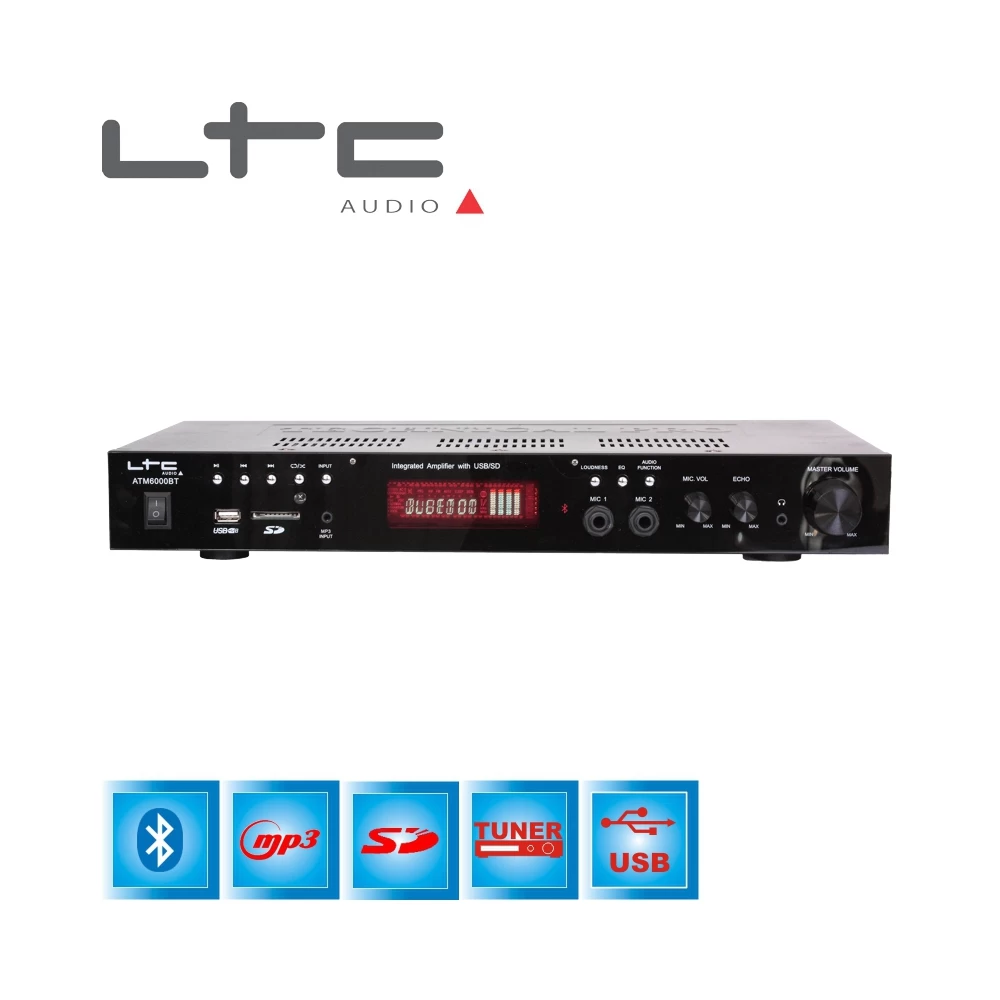 Ραδιόφωνο -ενισχυτής FM  Hi-Fi  2 x 50 W KARAOKE & Bluetooth ATM6000BT 