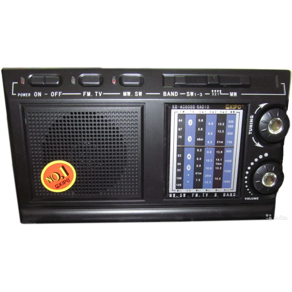 Ραδιόφωνο  αναλογικό AM/FM KB-AC807B (AC808B)