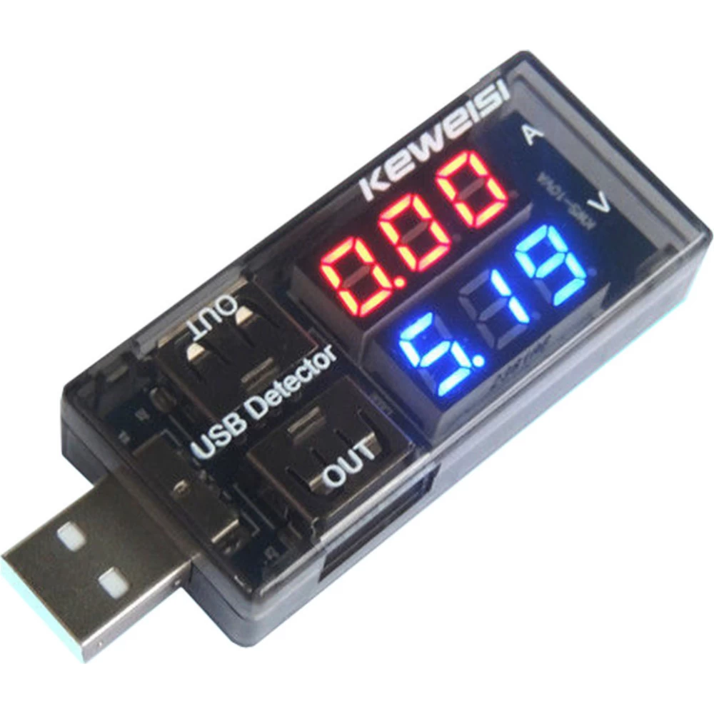 Tester - ανιχνευτής τάσης ρεύματος USB detector KEWEISI  3V-9V (Kws-10A)