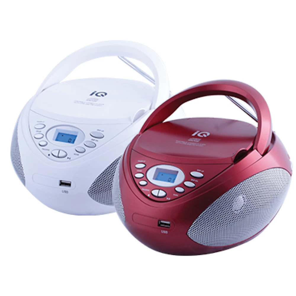 Φορητό CD/ MP3/USB IQ λευκό CD-497