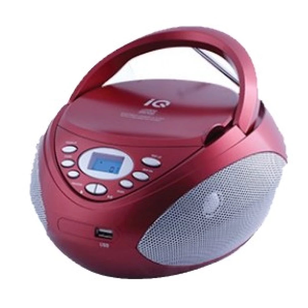Φορητό CD/ MP3 /USB  IQ κόκκινο CD-497