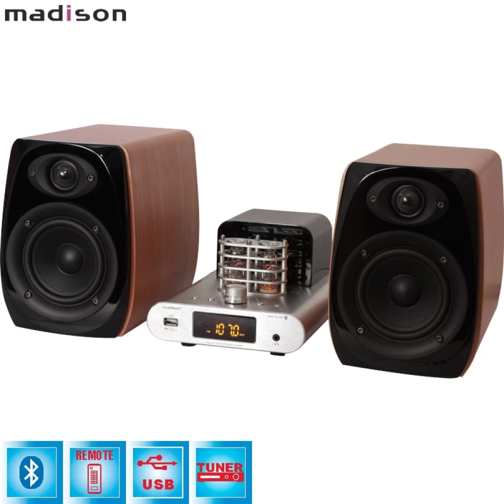 Στερεοφωνικό Σύστημα Hi Fi Λαμπάτο, 2x30W RMS MAD-TA15BT