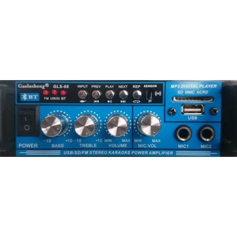 Ραδιοενισχυτής Stereo karaoke BLUETOOTH Oem 2x20watt  GLS-05