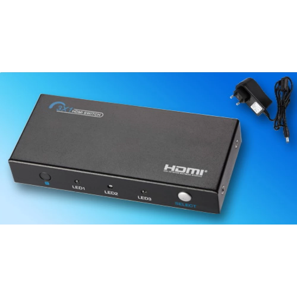 Eπιλογέας  Power Plus Επιλογέας HDMI, 3 Εισόδων - 1 Εξόδου PS301HD 