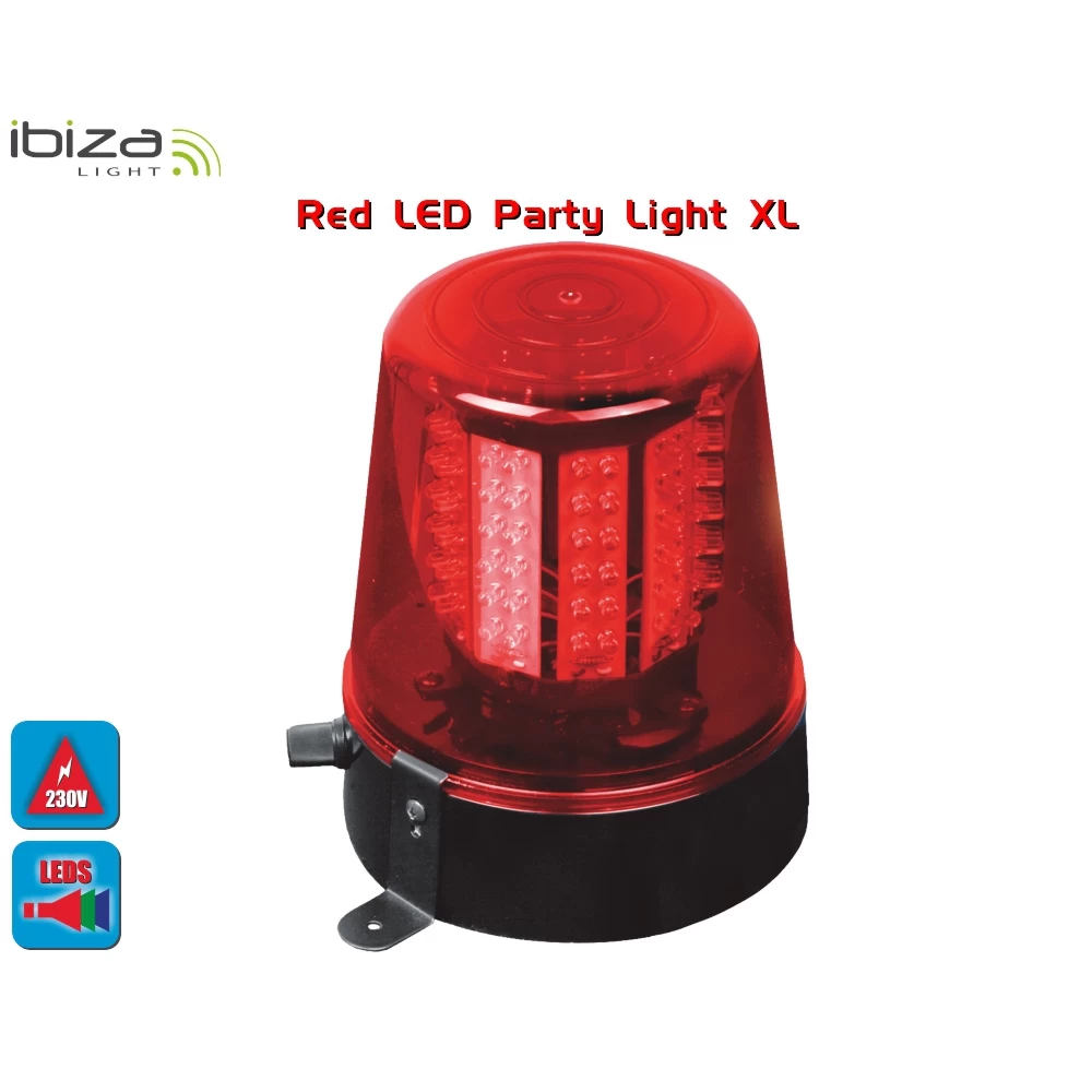 Φάρος οροφής για πάρτυ με LED XL Ibiza Light κόκκινος  JDL010R-LED