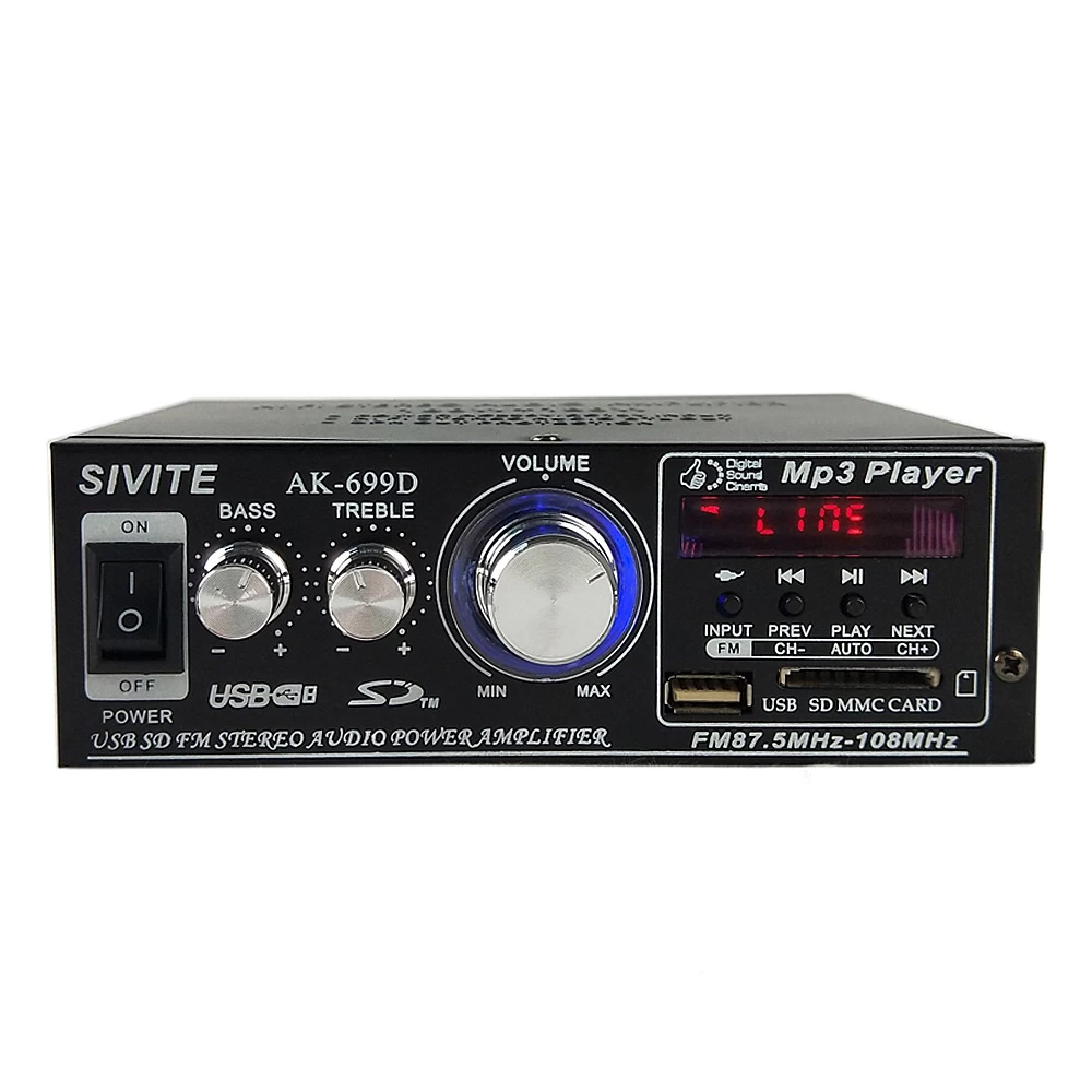 Ραδιοενισχυτής Stereo Usb/SD 2x25watt AK-699D