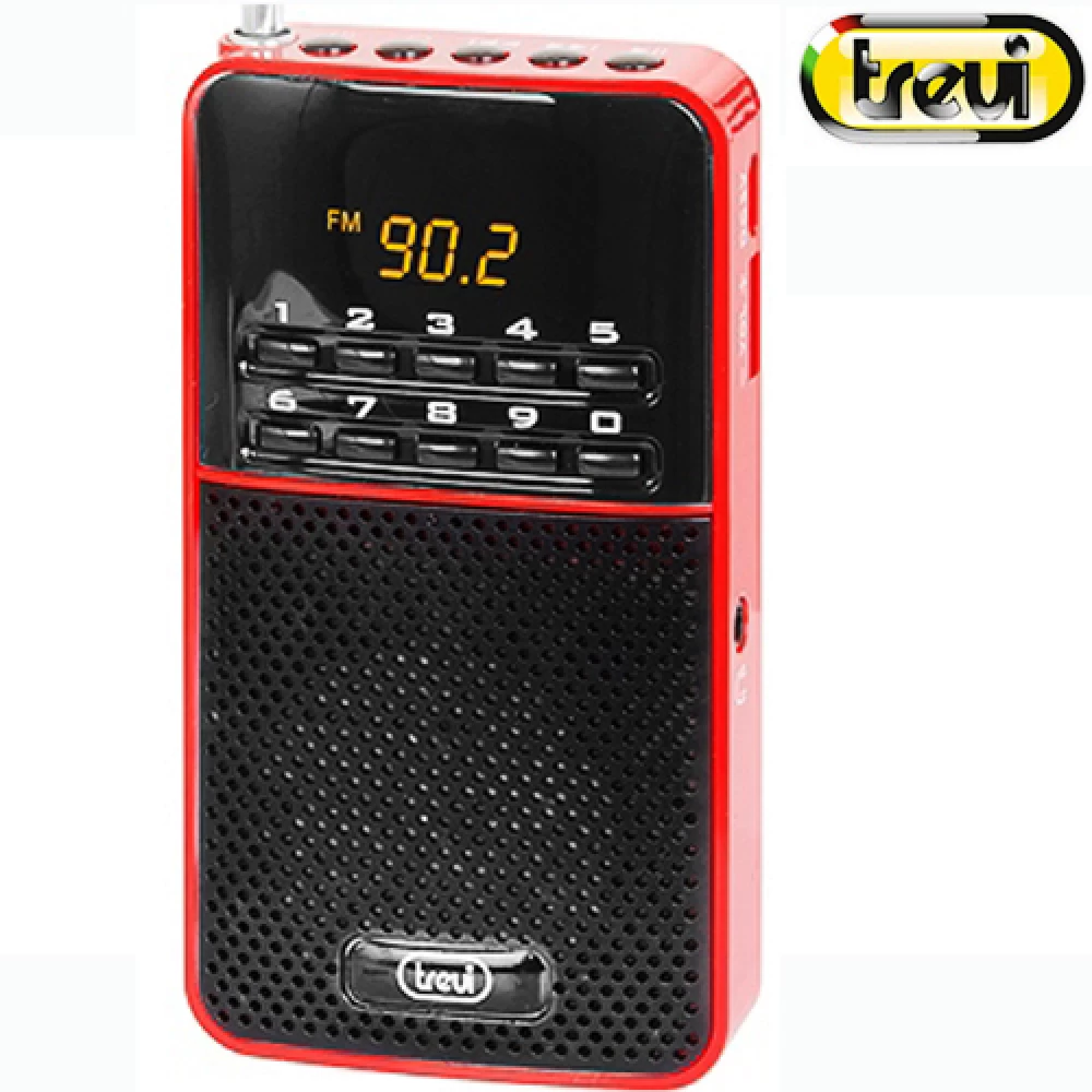 Ραδιόφωνο ψηφιακό κόκκινο FM/AM TREVI DR 730 M