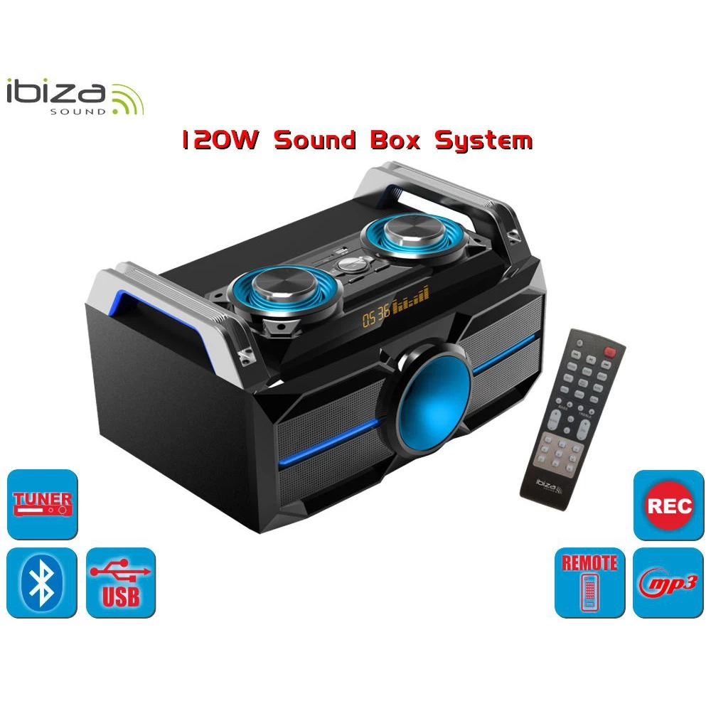 Φορητό σύστημα ήχου 5.5'' 120W Ibiza Sound SPLBOX100