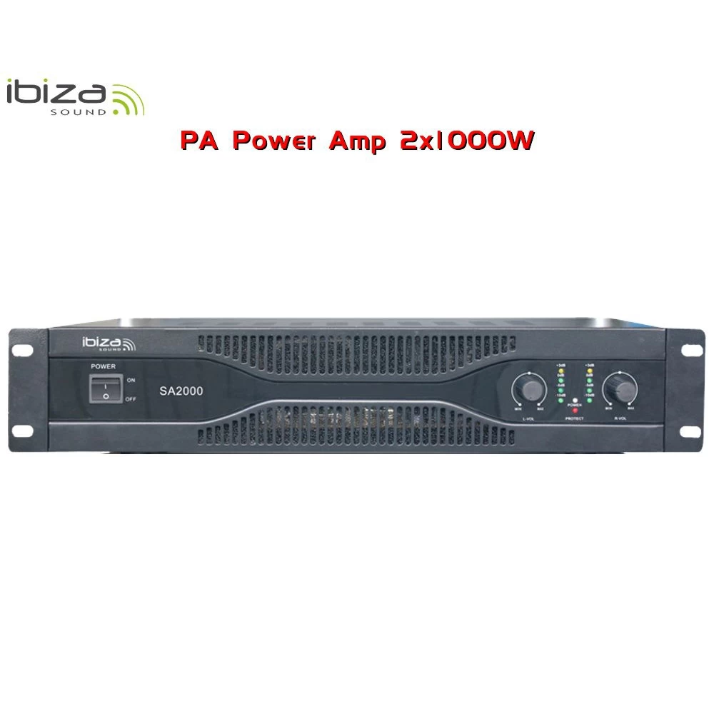 Ενισχυτής τελικός  PA 19'' 2x1000W Ibiza Sound SA2000 