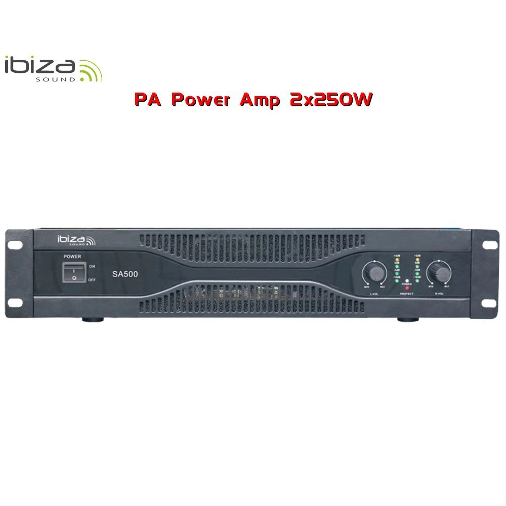 Ενισχυτής τελικός  PA 19'' 2x250W Ibiza Sound SA500 (ac500)
