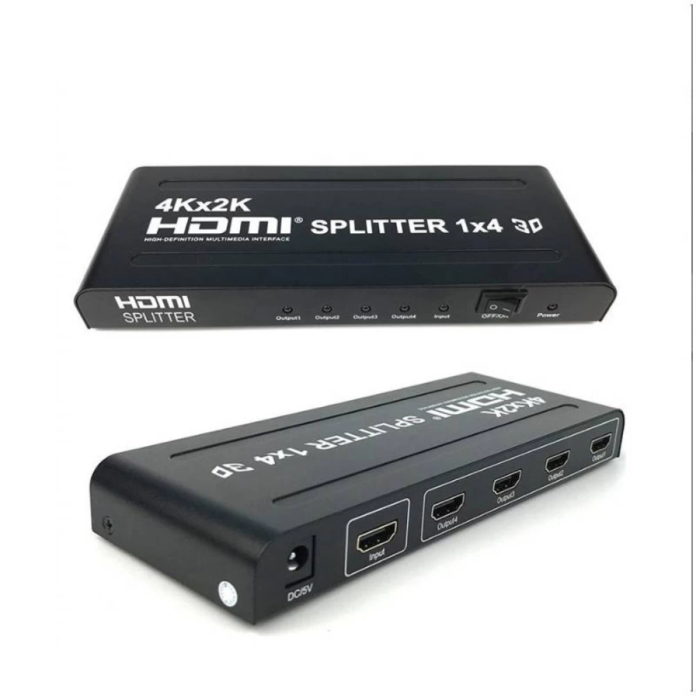 Hdmi splitter 1 Εισόδου - 4 Εξόδων Anga FullHD (1080p)3D PS-1004-4K