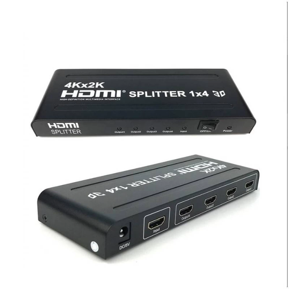 Hdmi splitter 1 Εισόδου - 4 Εξόδων  FullHD (1080p)3D PS-1004-4K