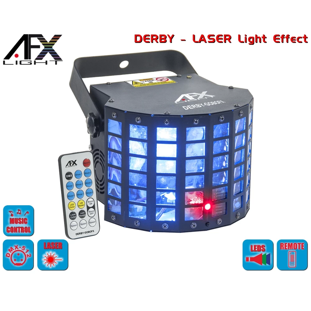 Φωτιστικό ελεγχόμενο με DMX  δημοφιλές εφφέ DERBY-GOBOFX