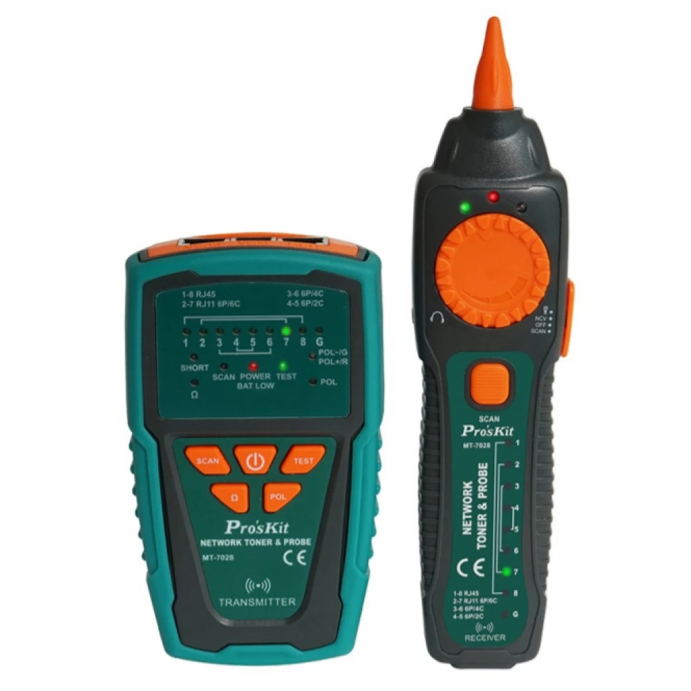 Tester Lan -ανιχνευτής τάσης με γεννήτρια σήματος tester lan cable Pro's Kit MT-7028 
