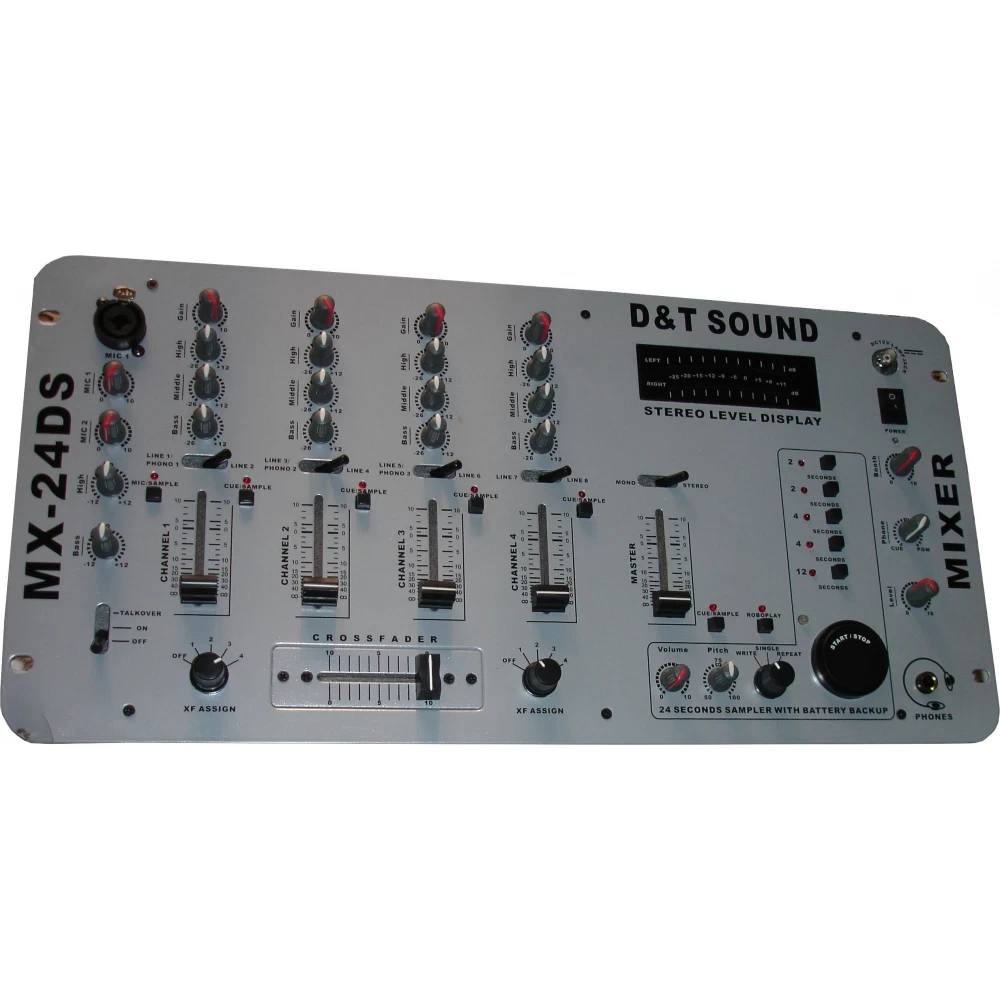 Μίκτης ήχου 4 καναλιών DJ MX-24DS