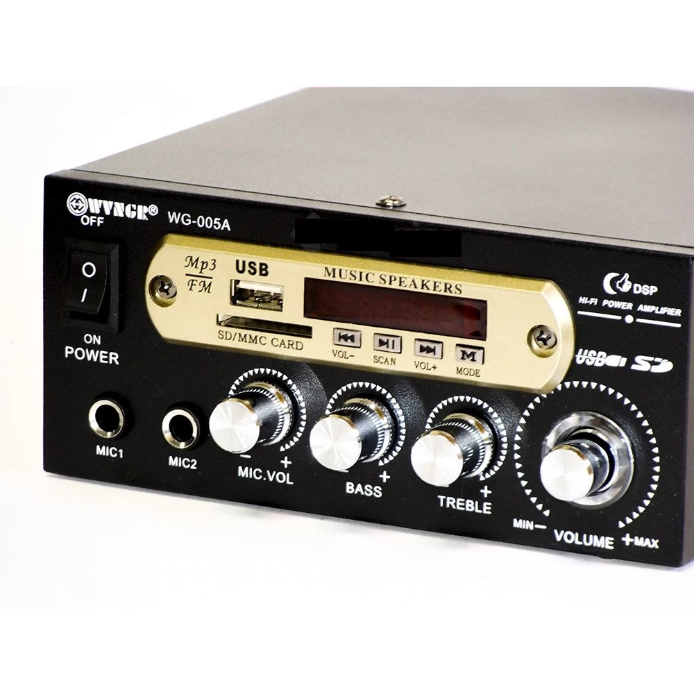 Ραδιοενισχυτής Stereo karaoke USB/SD  2x25watt WG-005A(ABS-805U)