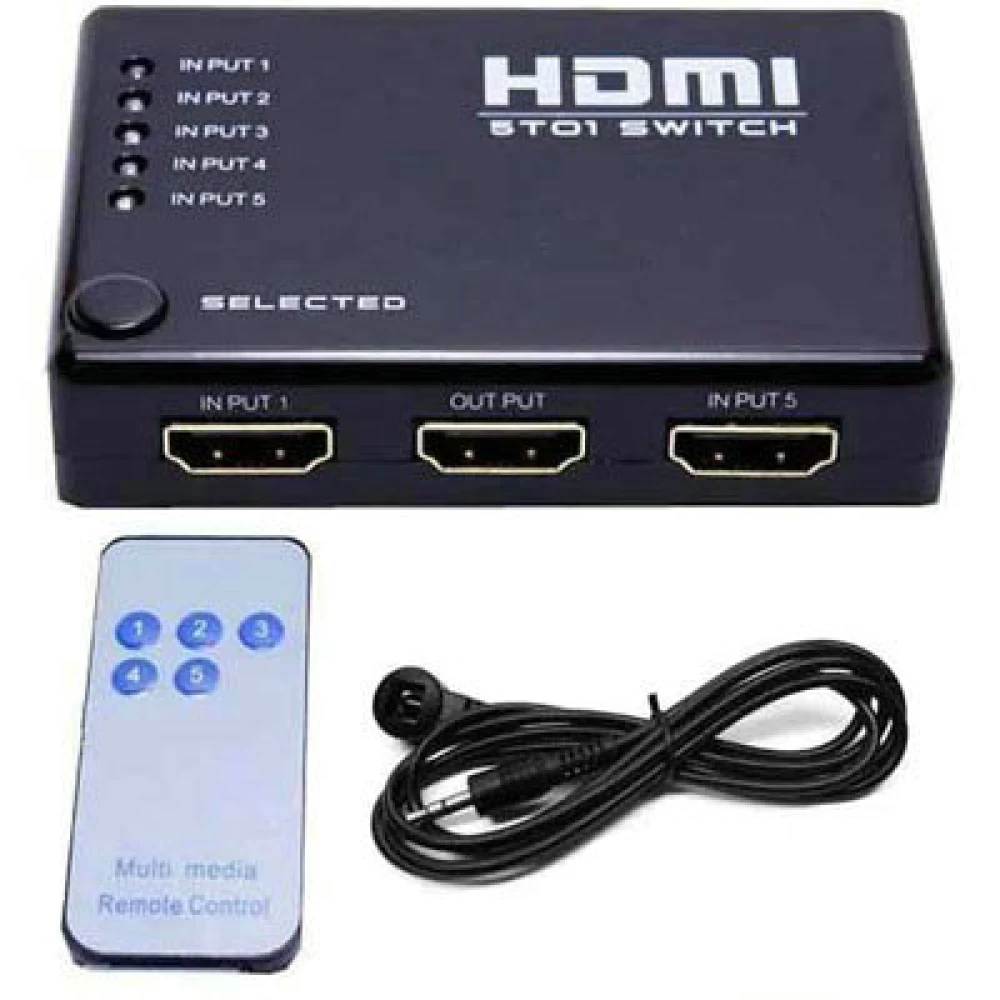 Επιλογέας Hdmi 1080p 5 εισόδων-1 έξοδο ANGA PS-M501
