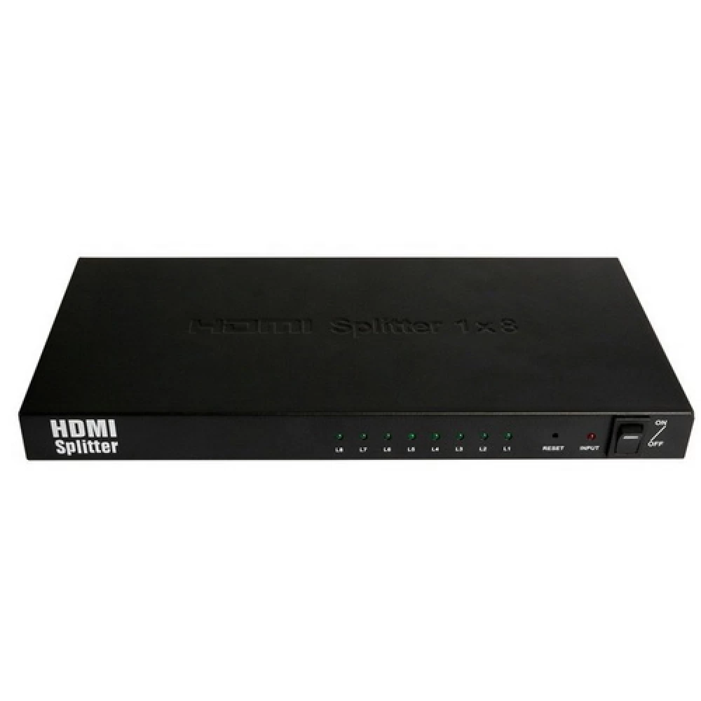 Hdmi splitter 1 Εισόδου - 8 Εξόδων Anga FullHD 1080p  3D PS-1008-4K