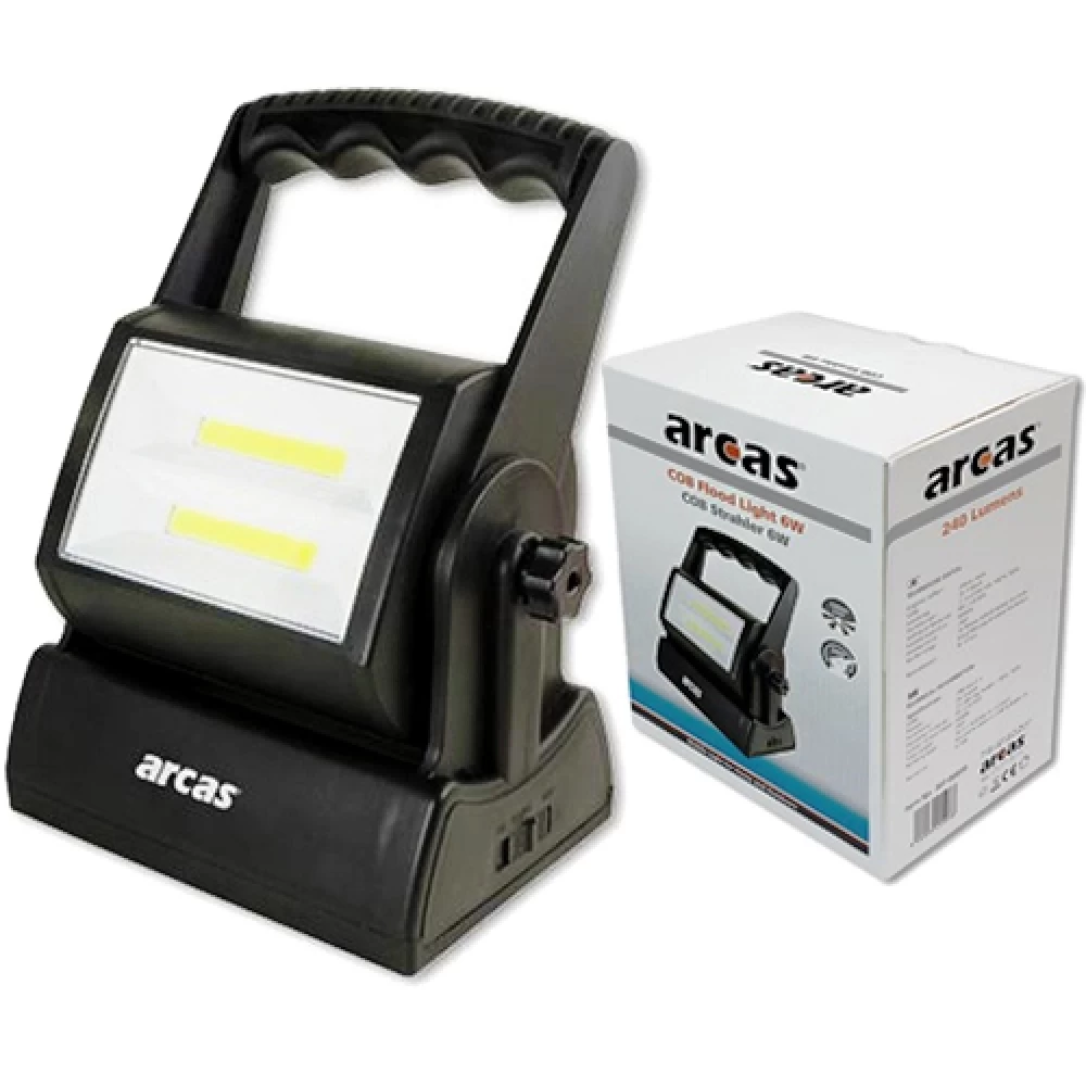 Προβολέας Led 6watt μπαταρίας 240lumen ARCAS  44567