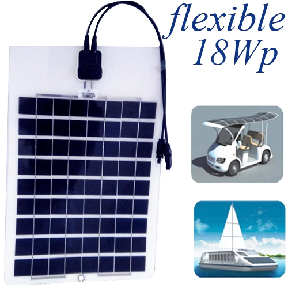 Φωτοβολταικό πάνελ ημιεύκαμπτο 18watt Marine ASOL-18P