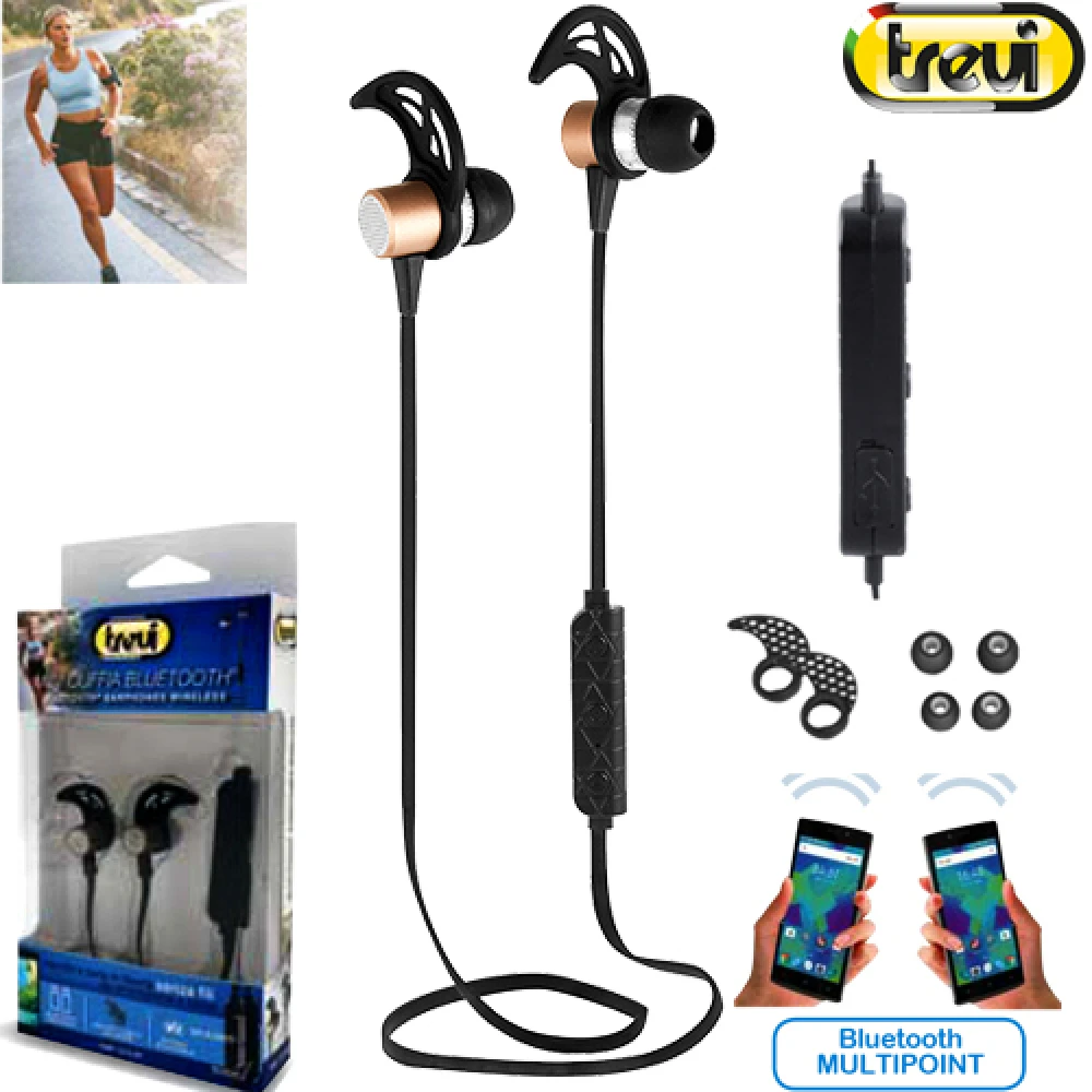 Ασύρματα ακουστικά hands free Bluetooth για 2 κινητά τηλέφωνα trevi HMP 1210 BT