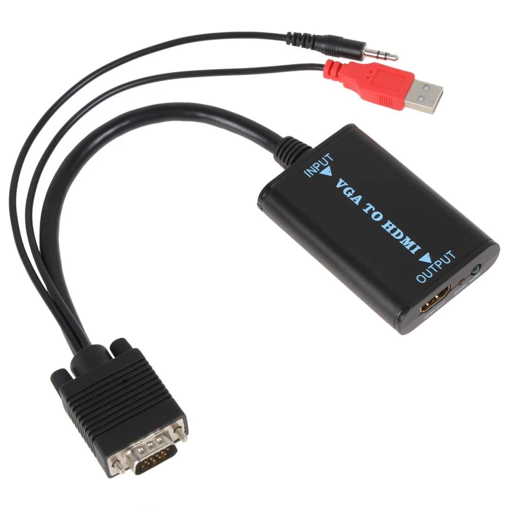 Μετατροπέας adaptor VGA+USB+AUDIO σε HDMI  VE704(FY3116)