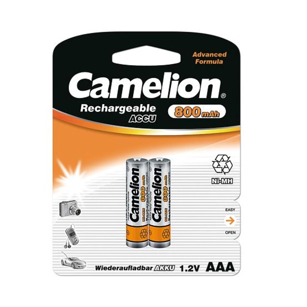 Μπαταρία  επαναφορτιζόμενη  Camelion NiMH 800mah NH-AAA800-BP2