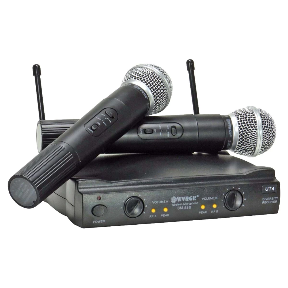 Μικρόφωνα ασύρματα 2 χειρός karaoke UHF Xsound SM-58II(PGX-51)